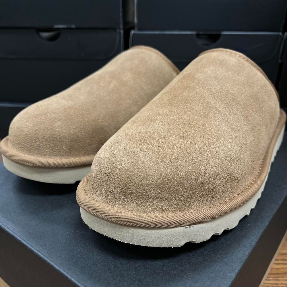 Ugg Men's Tan and Brown Slippers